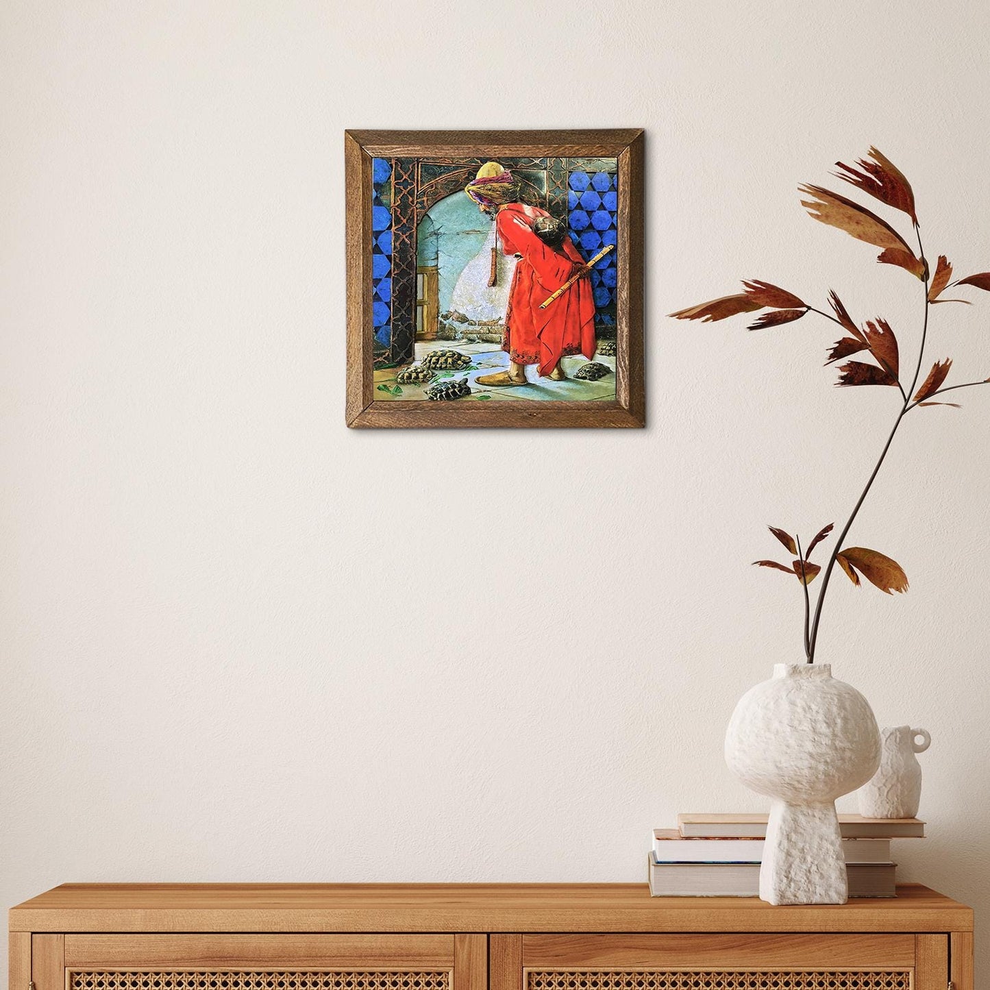 The Tortoise Trainer Natural Stone Wall Art - Handmade | Artistry Home