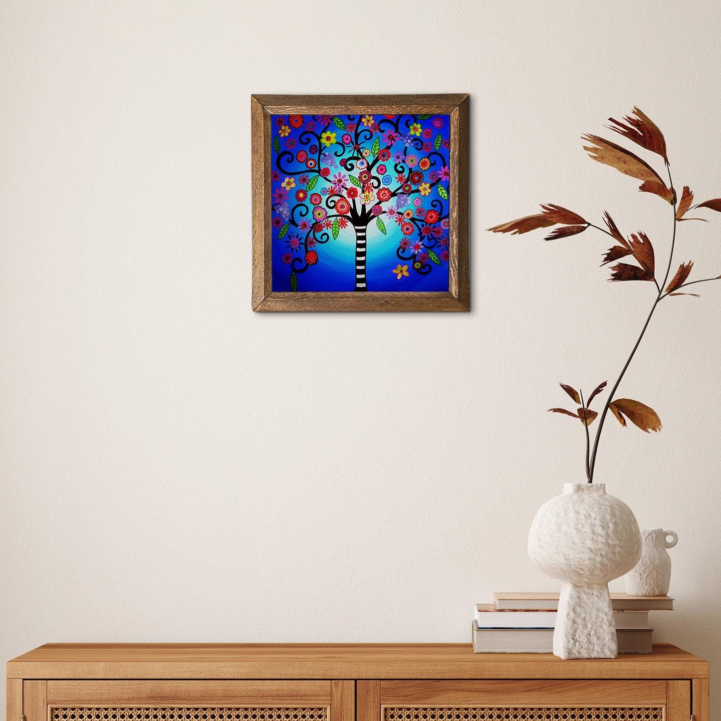 Tree Of Life Rainbow Stone Wall Art - Handmade | Artistry Home