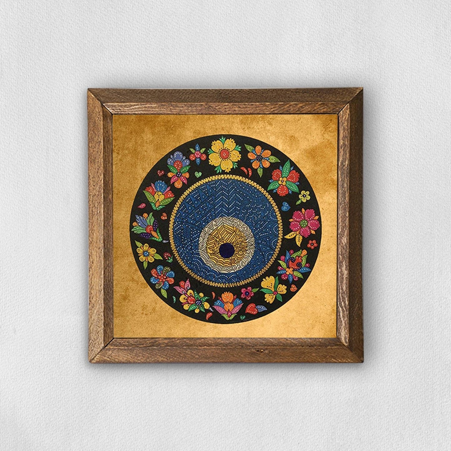 Colorful Evil Eye Natural Stone Wall Art | Artistry Home