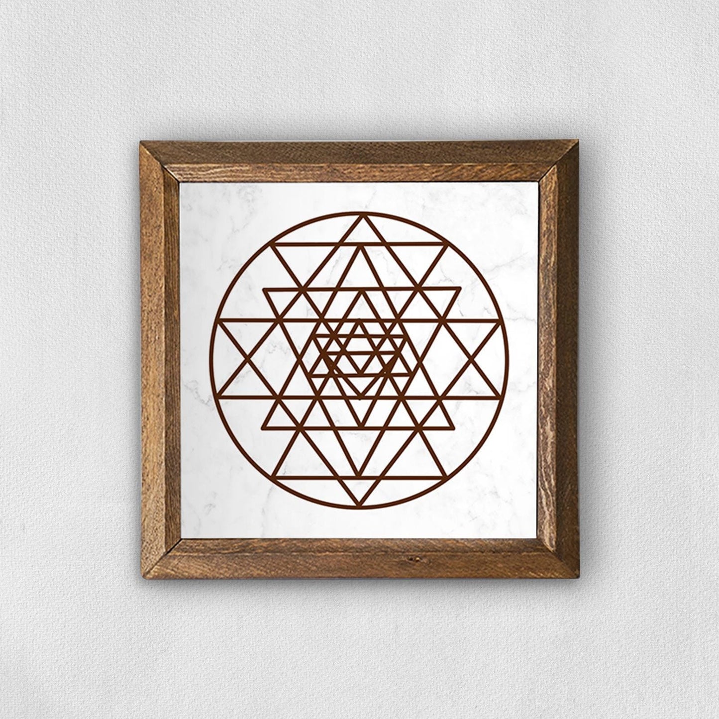 Sri Yantra Natural Stone Wall Art | Artistry Home