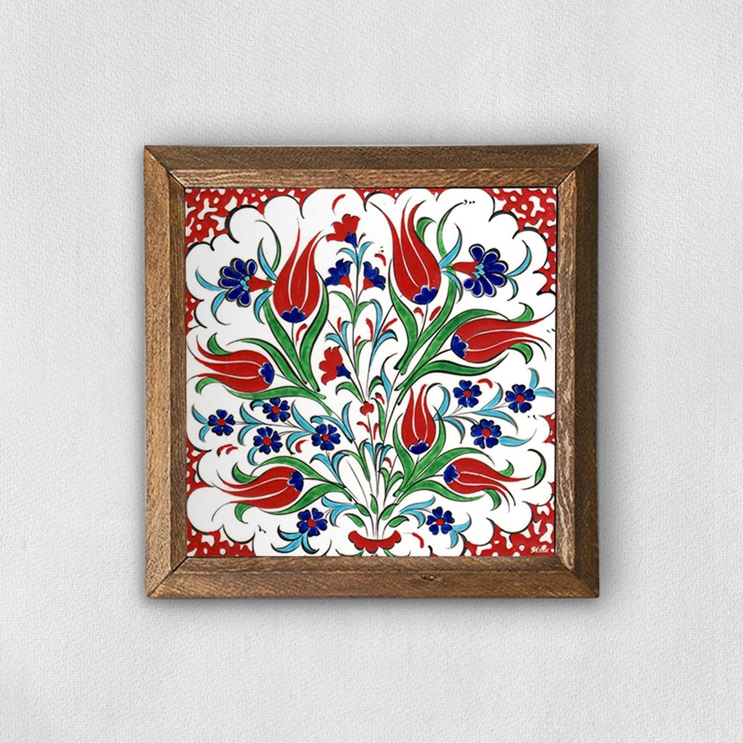 Tile Art Tulip Natural Stone Wall Art | Artistry Home