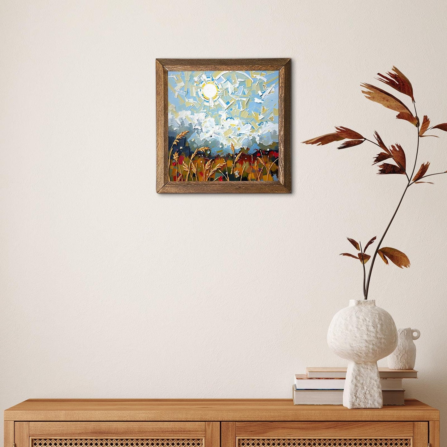 Sun Harvest Natural Stone Wall Art - Botanical Wall Art | Artistry Home