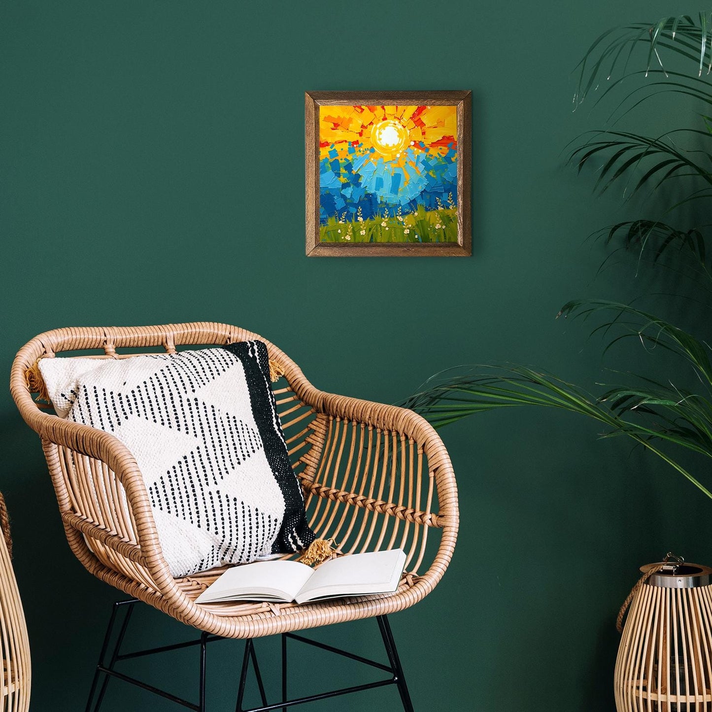 First Light Natural Stone Wall Art - Framed Wall Art | Artistry Home