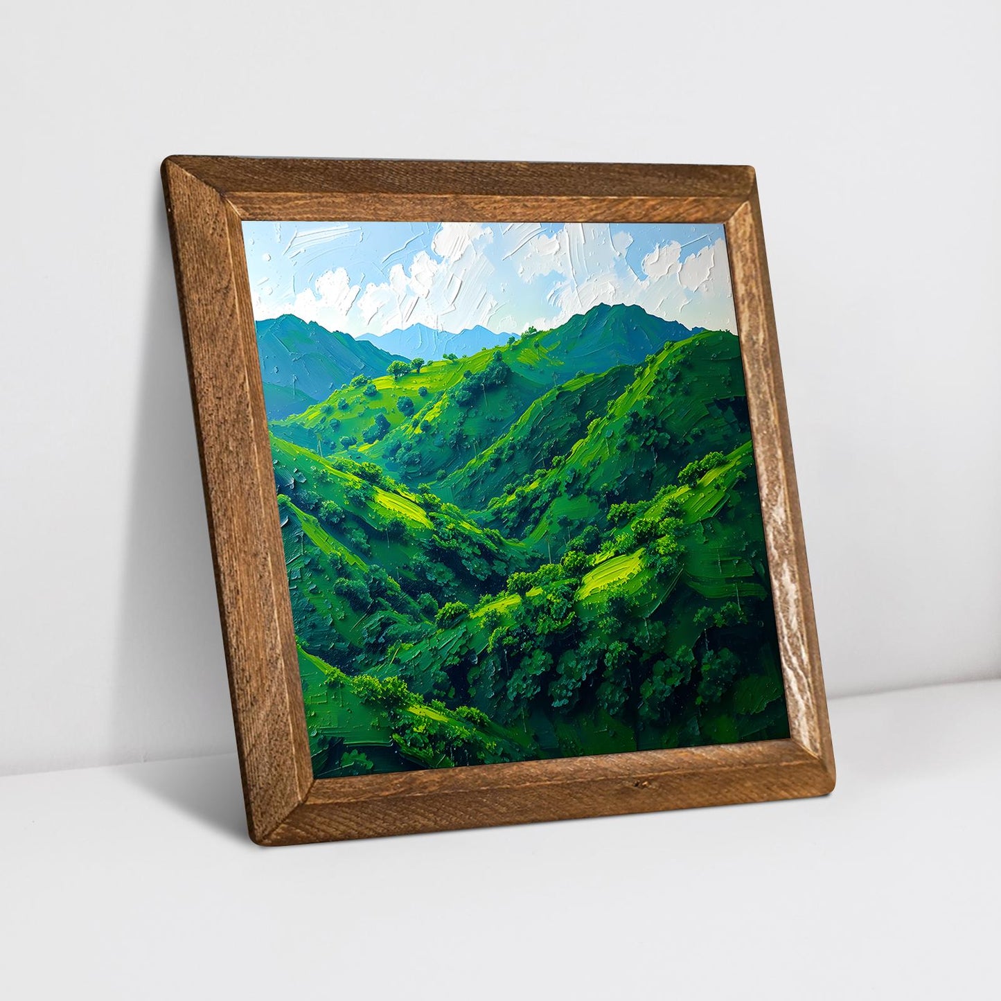 Green Serenity Natural Stone Wall Art - Ceramic Wall Art | Artistry Home