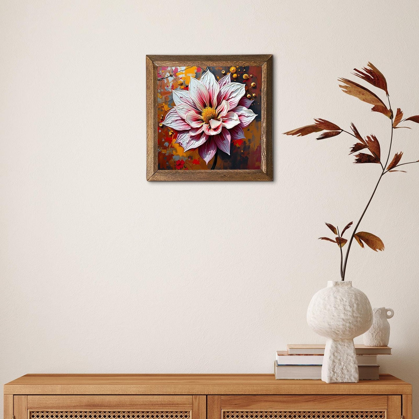 Full Bloom Natural Stone Wall Art - Botanical Wall Art | Artistry Home