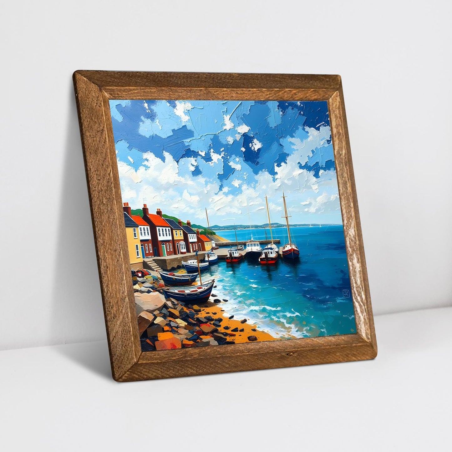 Quiet Anchorage Natural Stone Wall Art - Ceramic Wall Art | Artistry Home