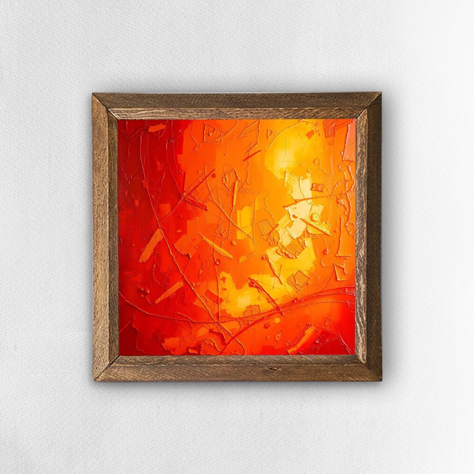 Red Sun Natural Stone Wall Art | Artistry Home