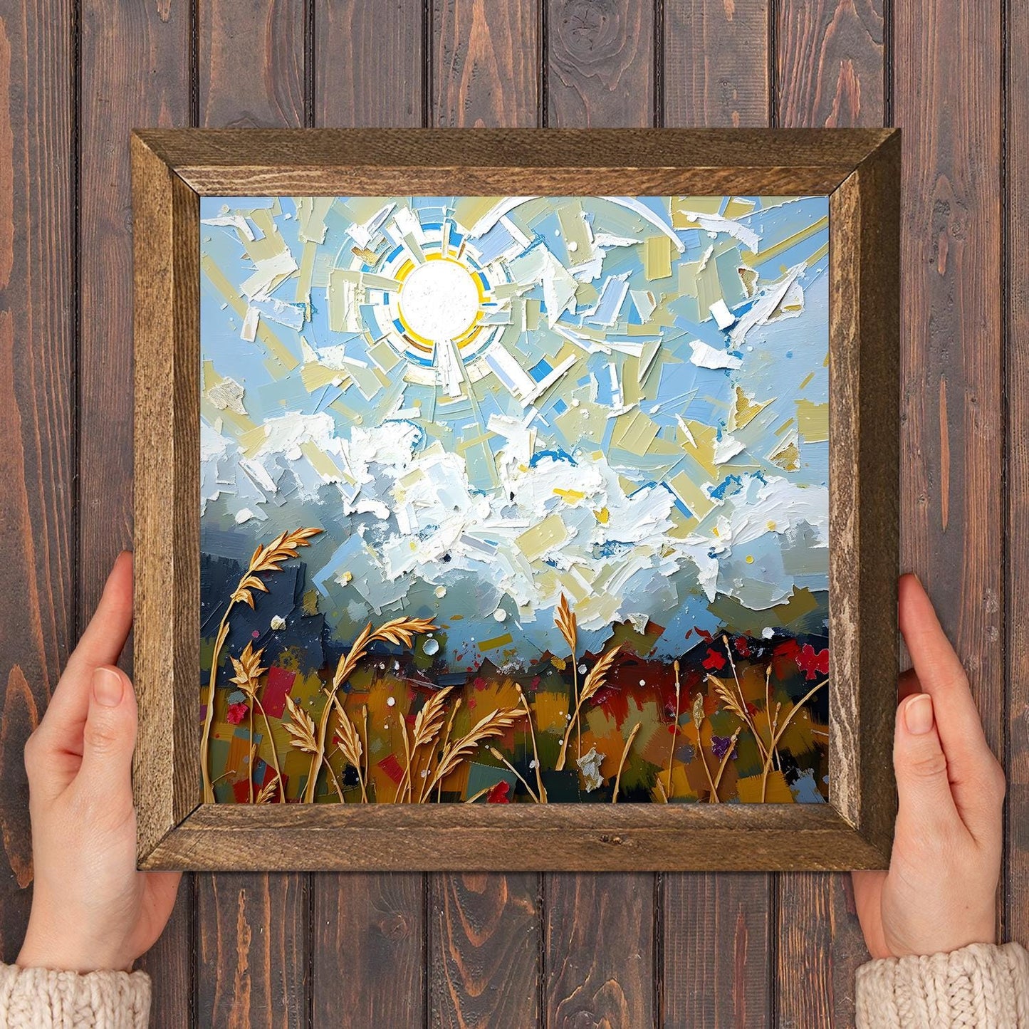 Sun Harvest Natural Stone Wall Art - Floral Art | Artistry Home