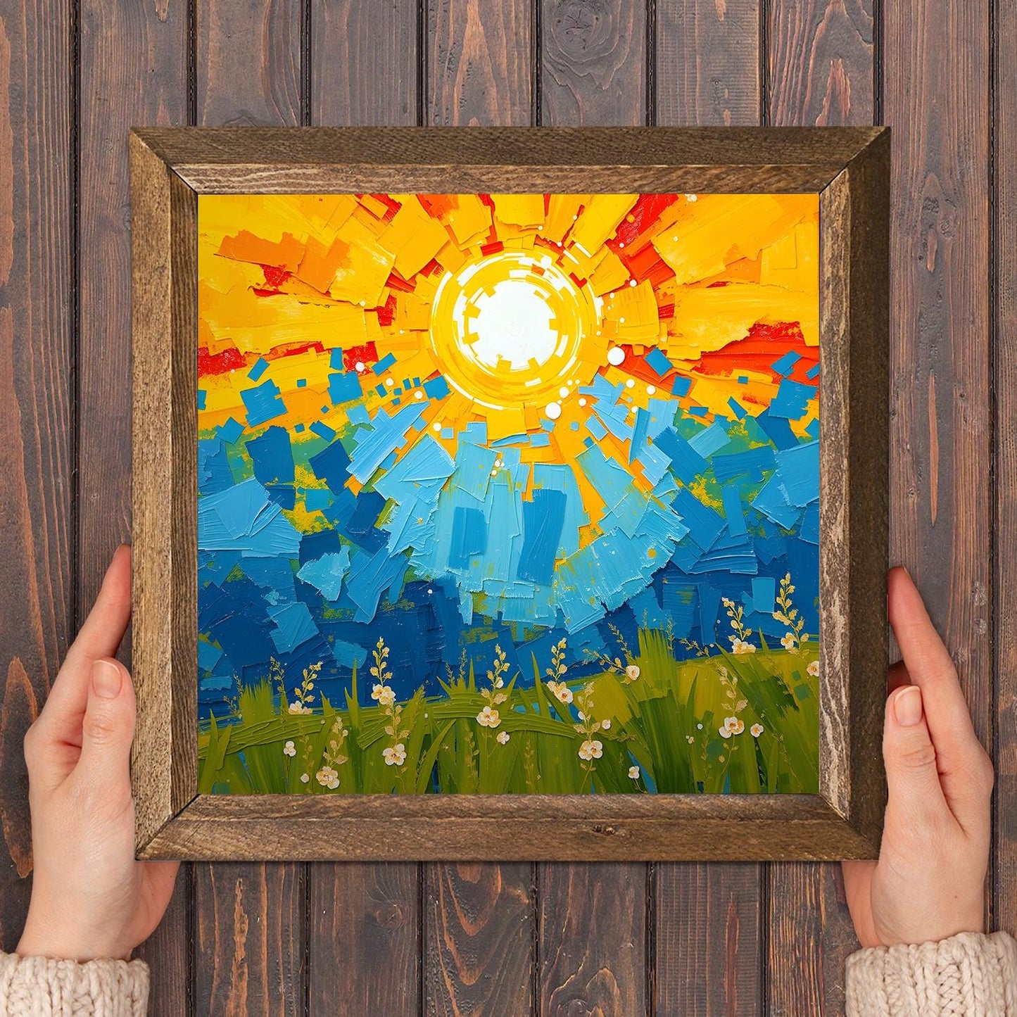 First Light Natural Stone Wall Art - Floral Art | Artistry Home