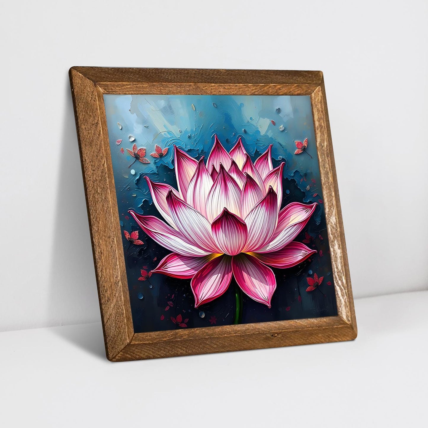 Pastel Lotus Natural Stone Wall Art - Ceramic Wall Art | Artistry Home