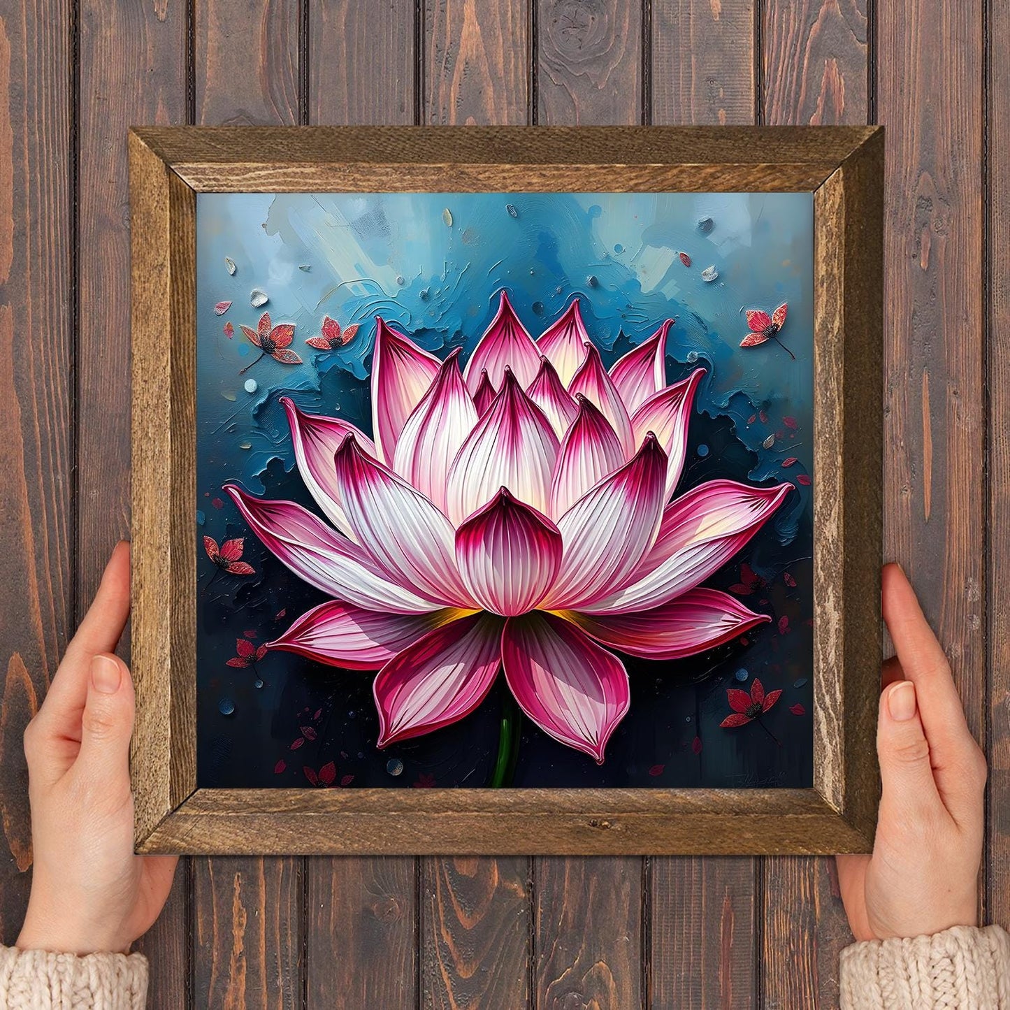 Pastel Lotus Natural Stone Wall Art - Floral Art | Artistry Home