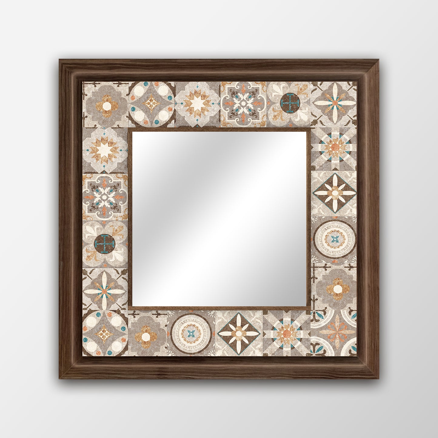 Rustic Tile Mirror
