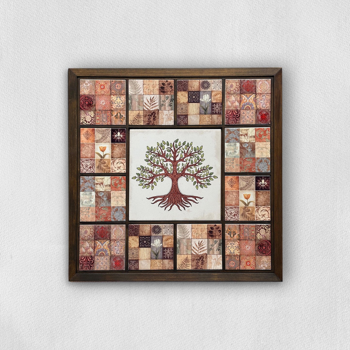 Terracotta Tree of Life Mosaic