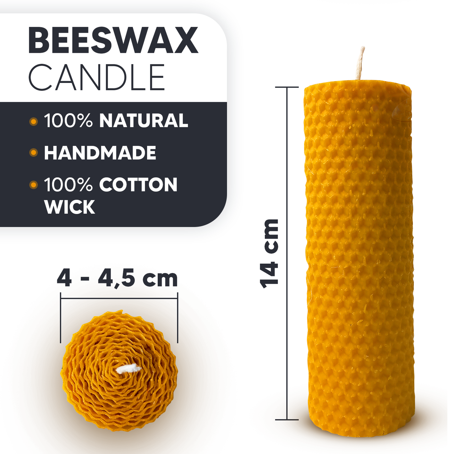 Sun & Moon Beeswax Candle Set
