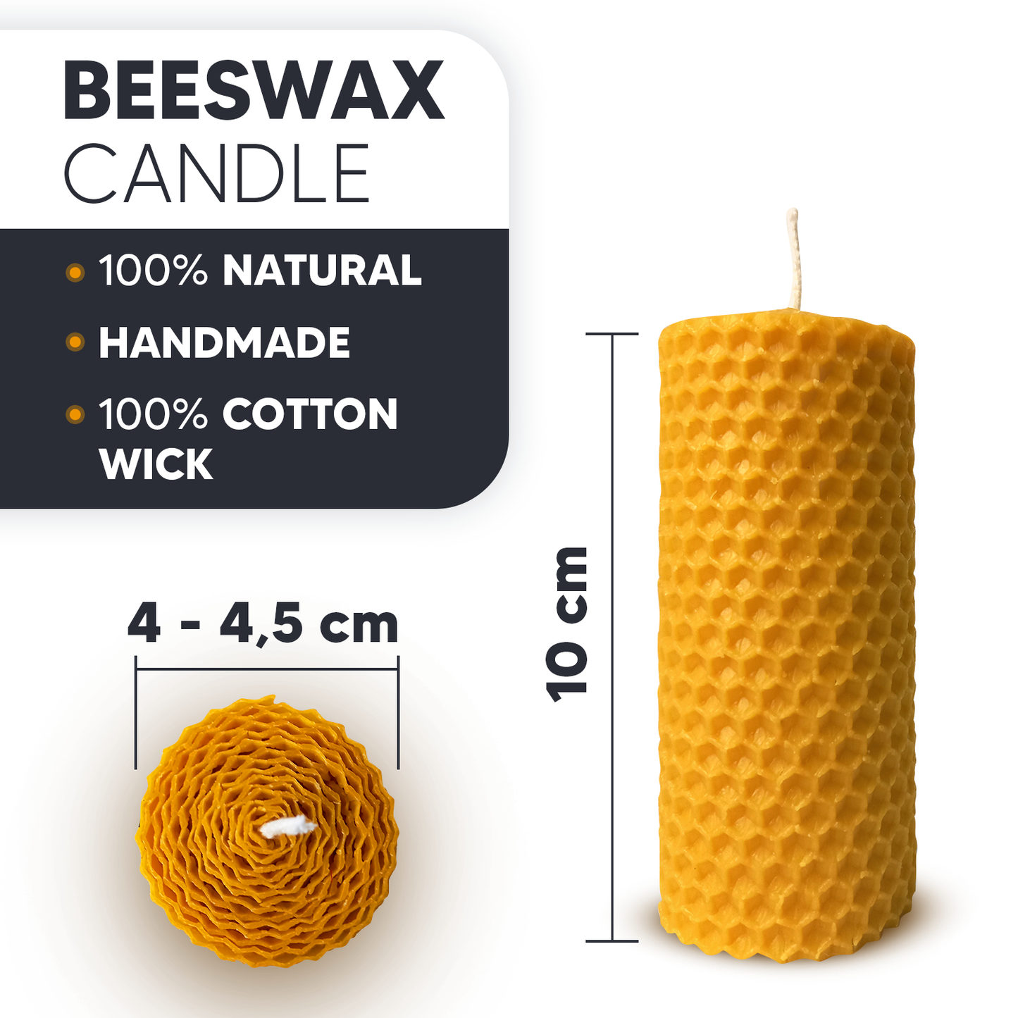 Sun & Moon Beeswax Candle Set