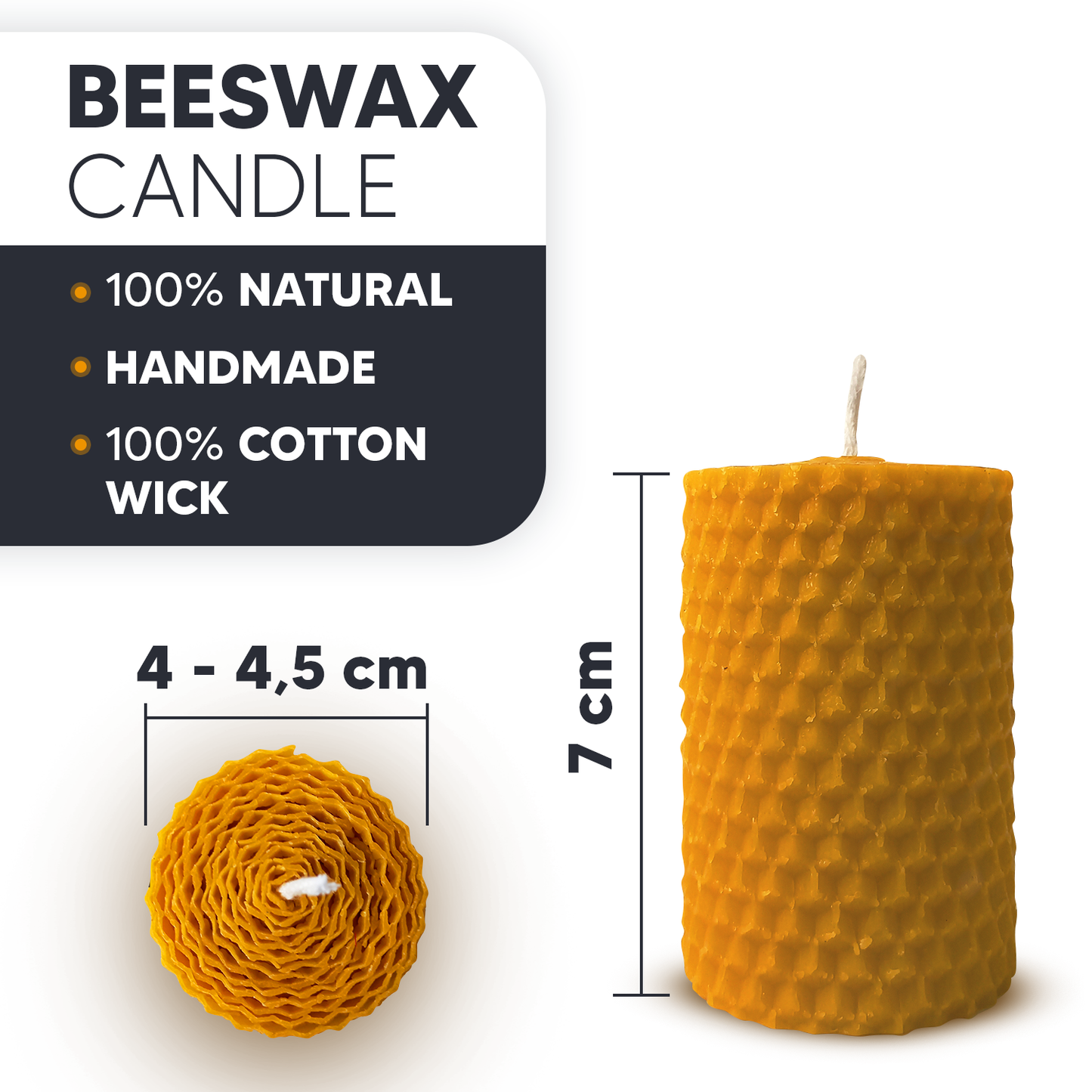 Sun & Moon Beeswax Candle Set