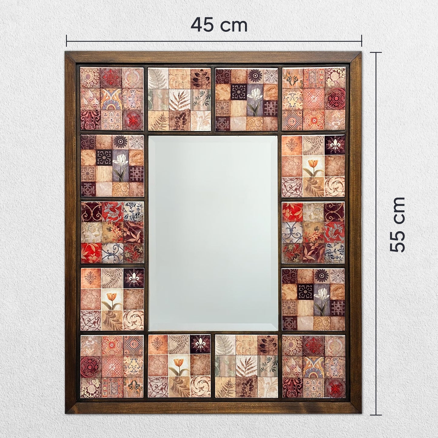 Anatolian Mosaic Mirror 45 × 55 cm