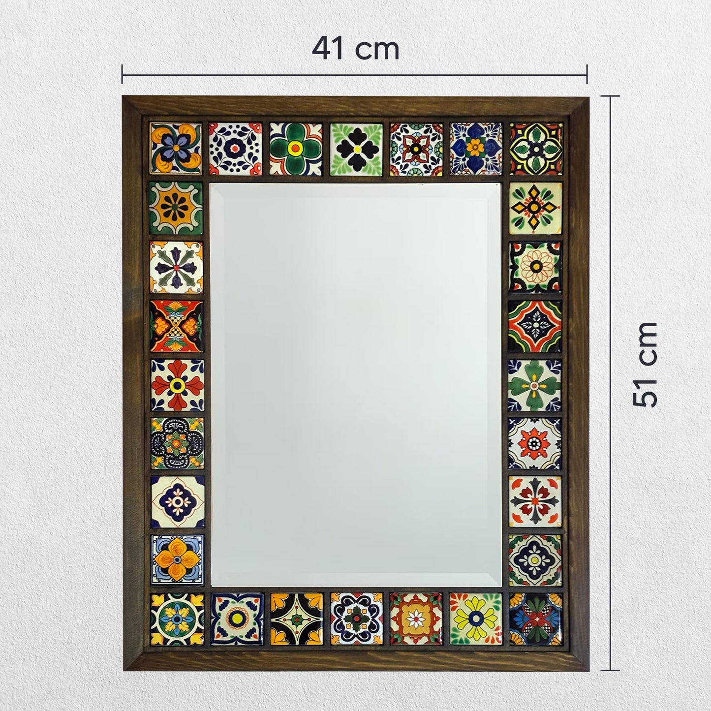 Mediterranean Mosaic Mirror 51X41 cm