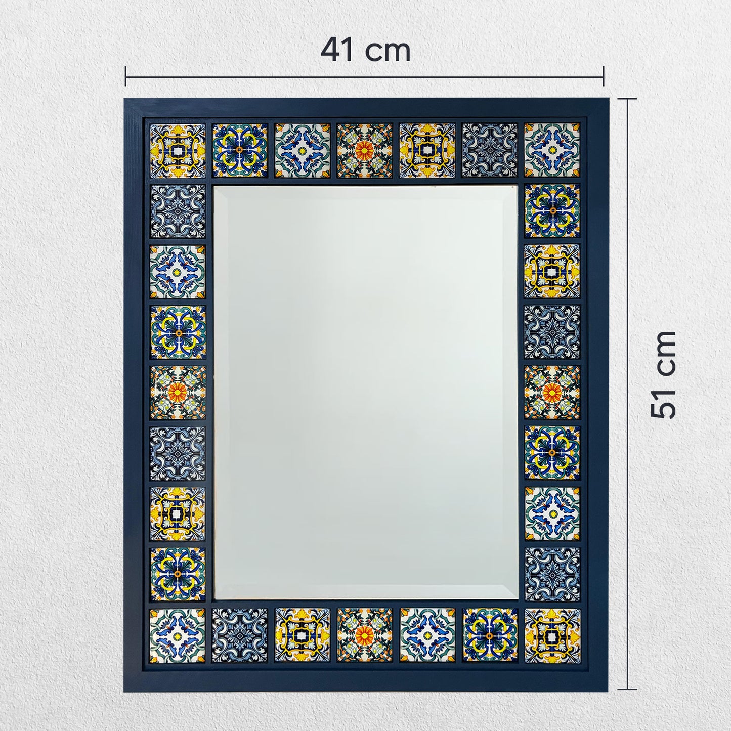 Anatolian Tile Mirror 41 × 51 cm