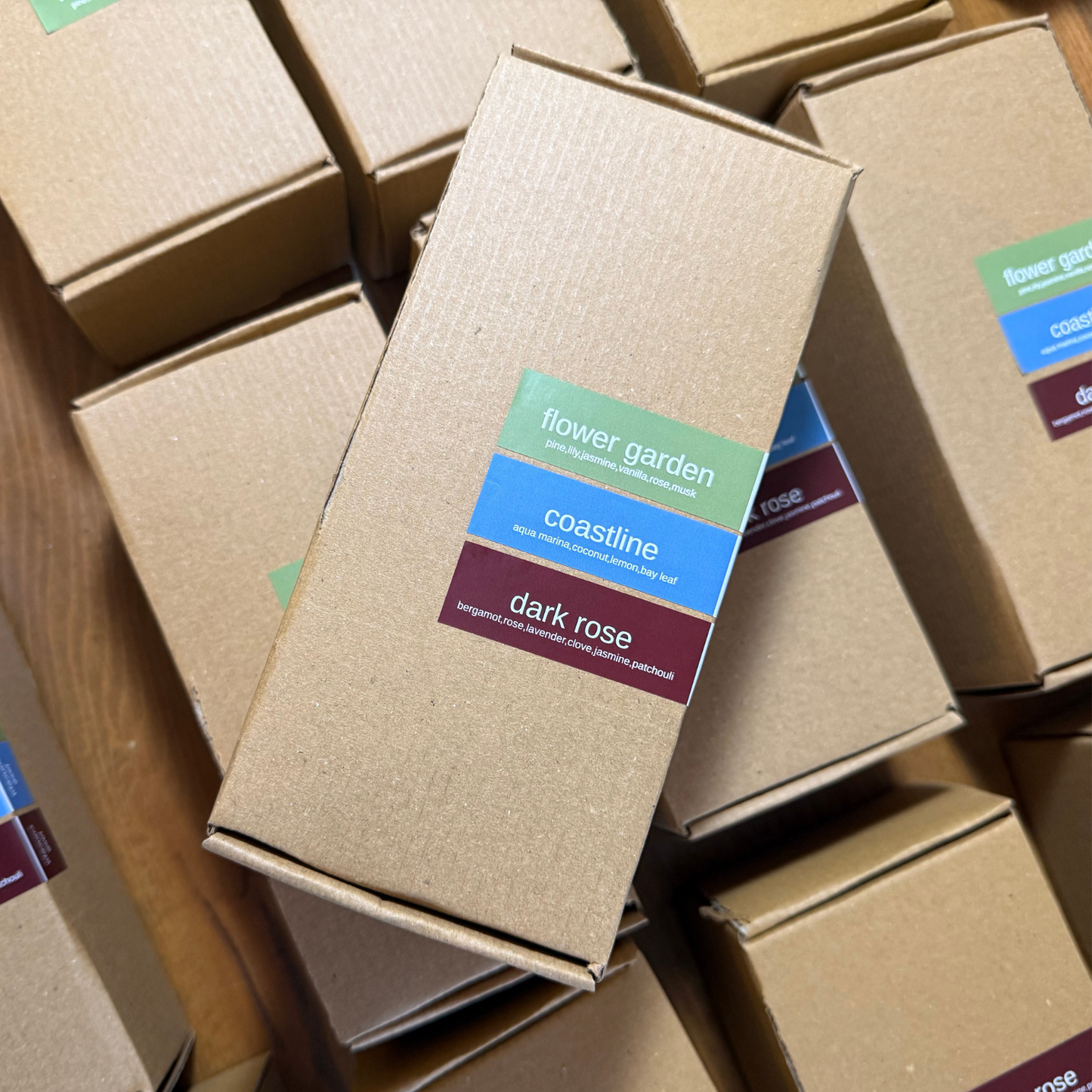 Golden Hour Floral & Fresh Soy Wax Candle Set - Rose, Jasmine, Berry