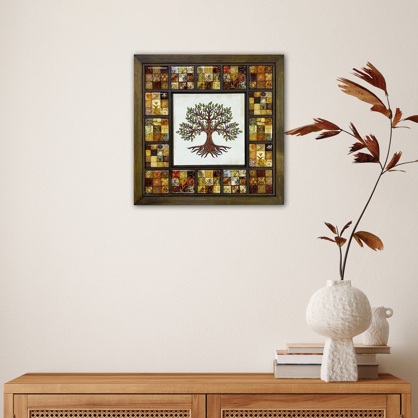 Rustic Tree of Life Mosaic