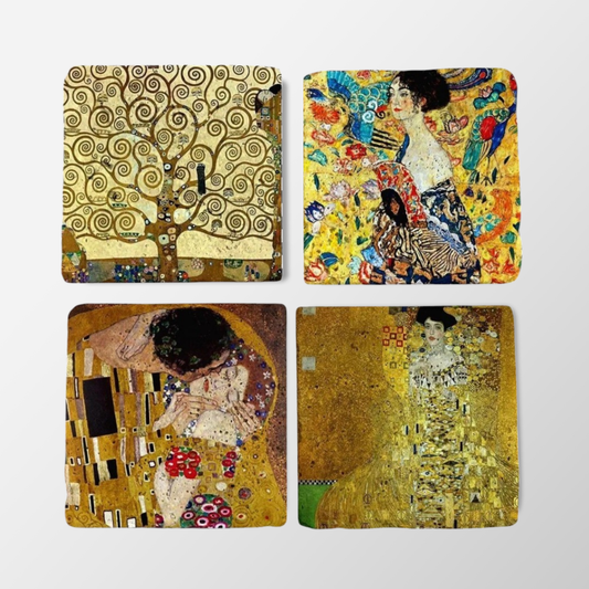 Set of 4 Klimt’s Touch Coaster