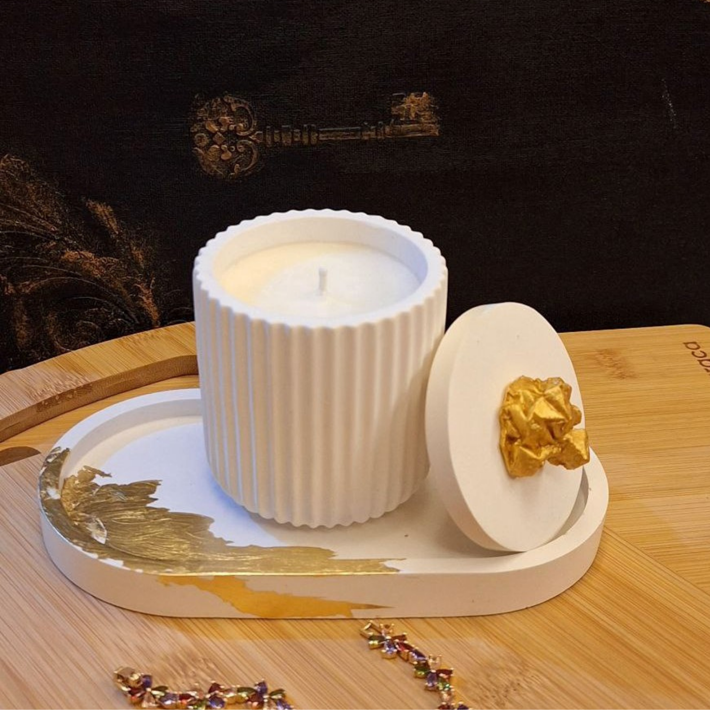 Golden Serenity - Soy Candle Duo