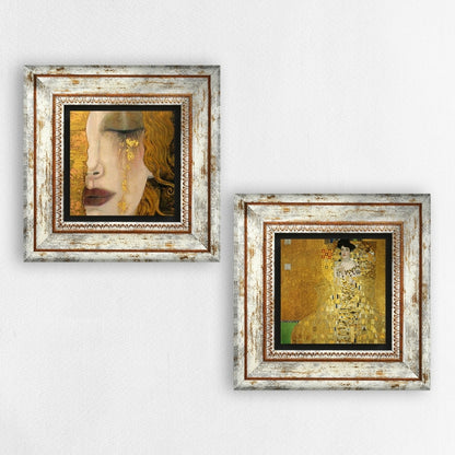 Golden Era Portrait Duo Stone Wall Art