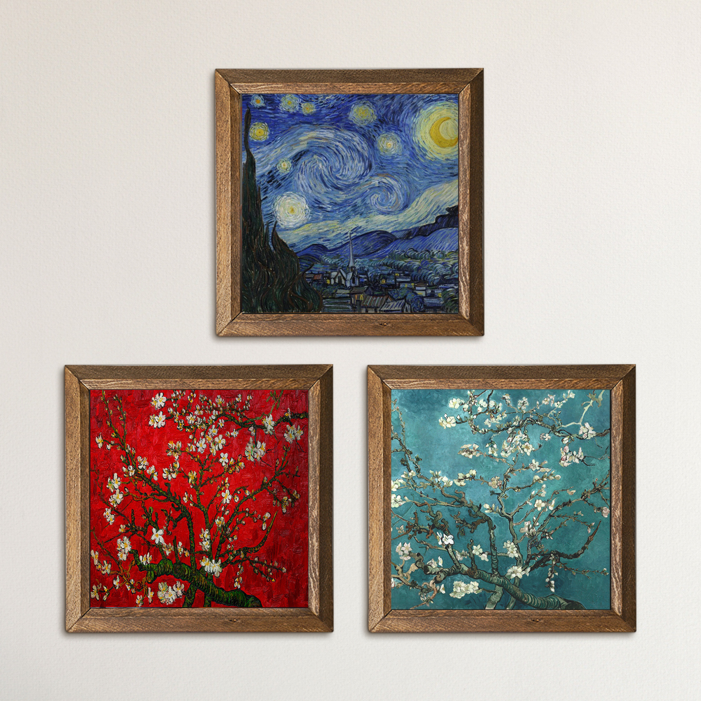 Van Gogh Reverie Trio Stone Wall Art
