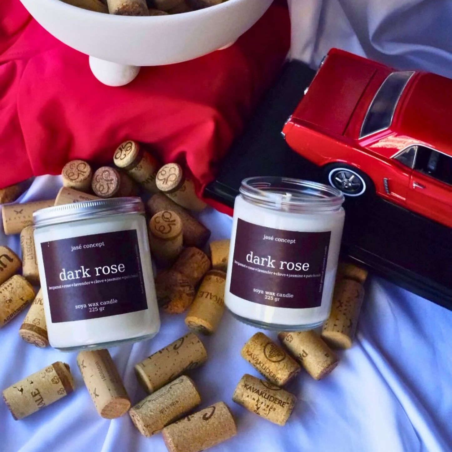 Dark Rose Soy Candle