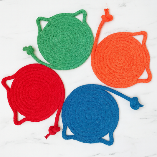 Cat Ear Rope Coaster Set