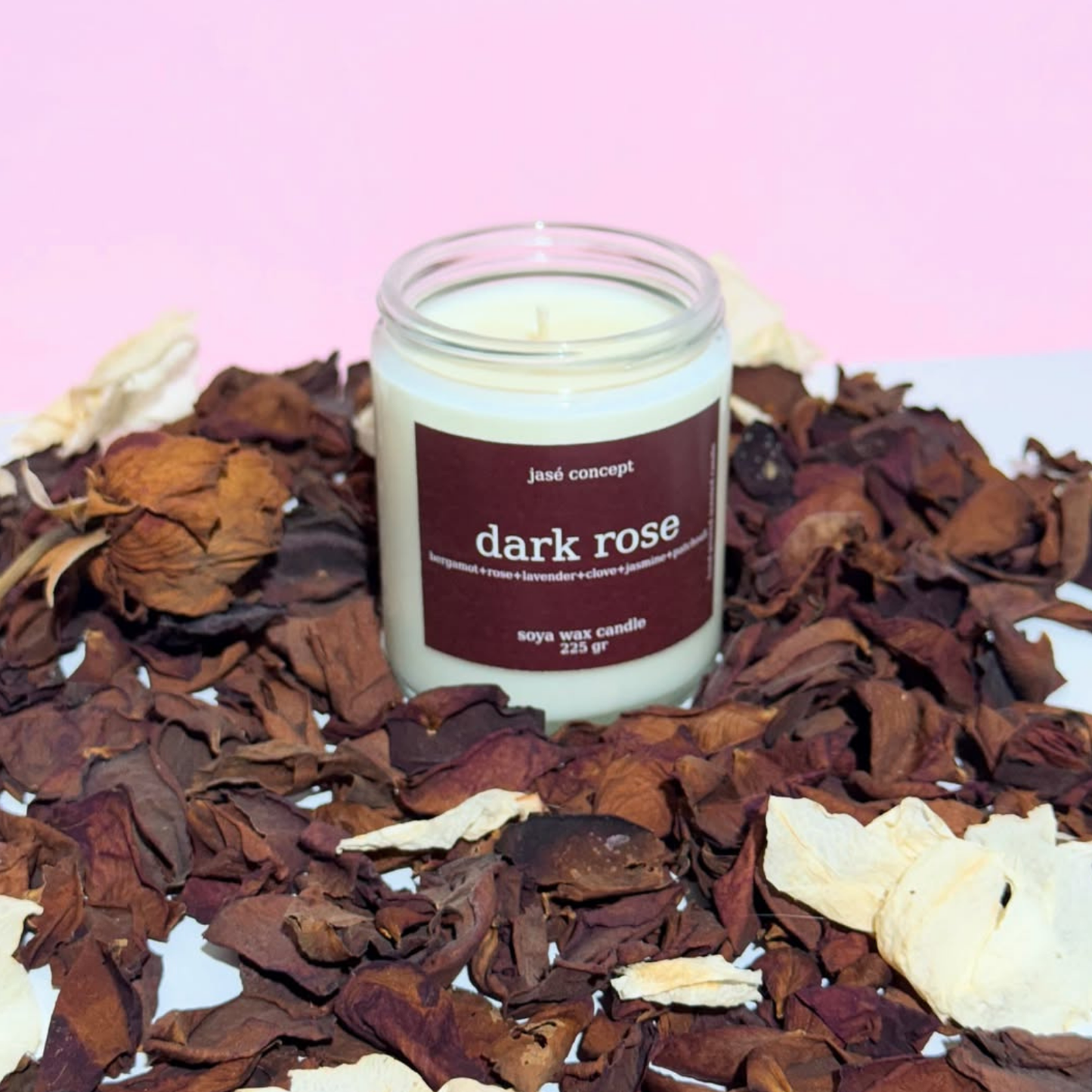 Dark Rose Soy Candle