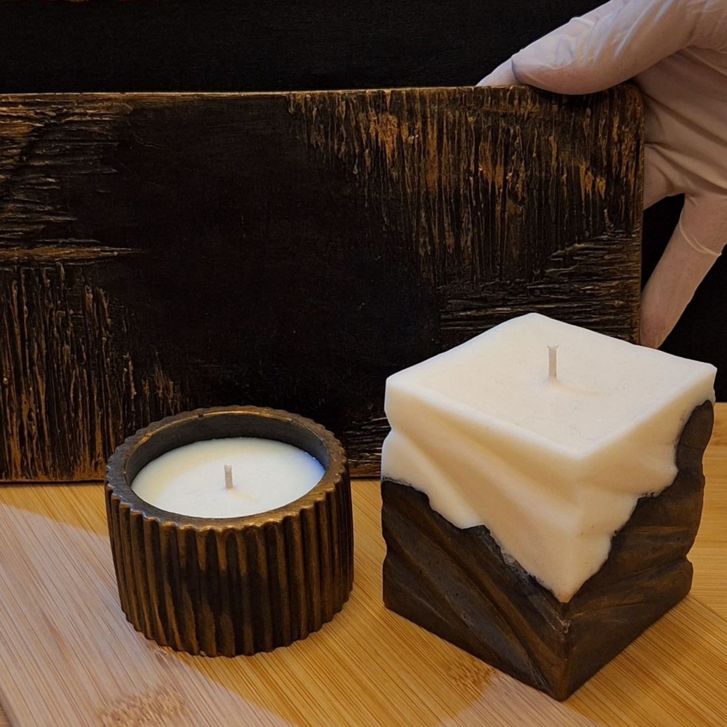 Modern Muse -  Sculpted Soy Candle Duo