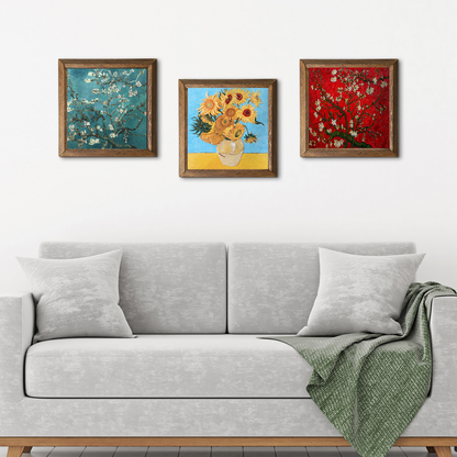 Van Gogh Flora Trio Stone Wall Art