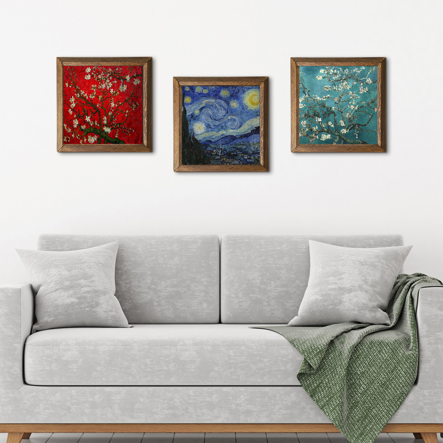 Van Gogh Reverie Trio Stone Wall Art