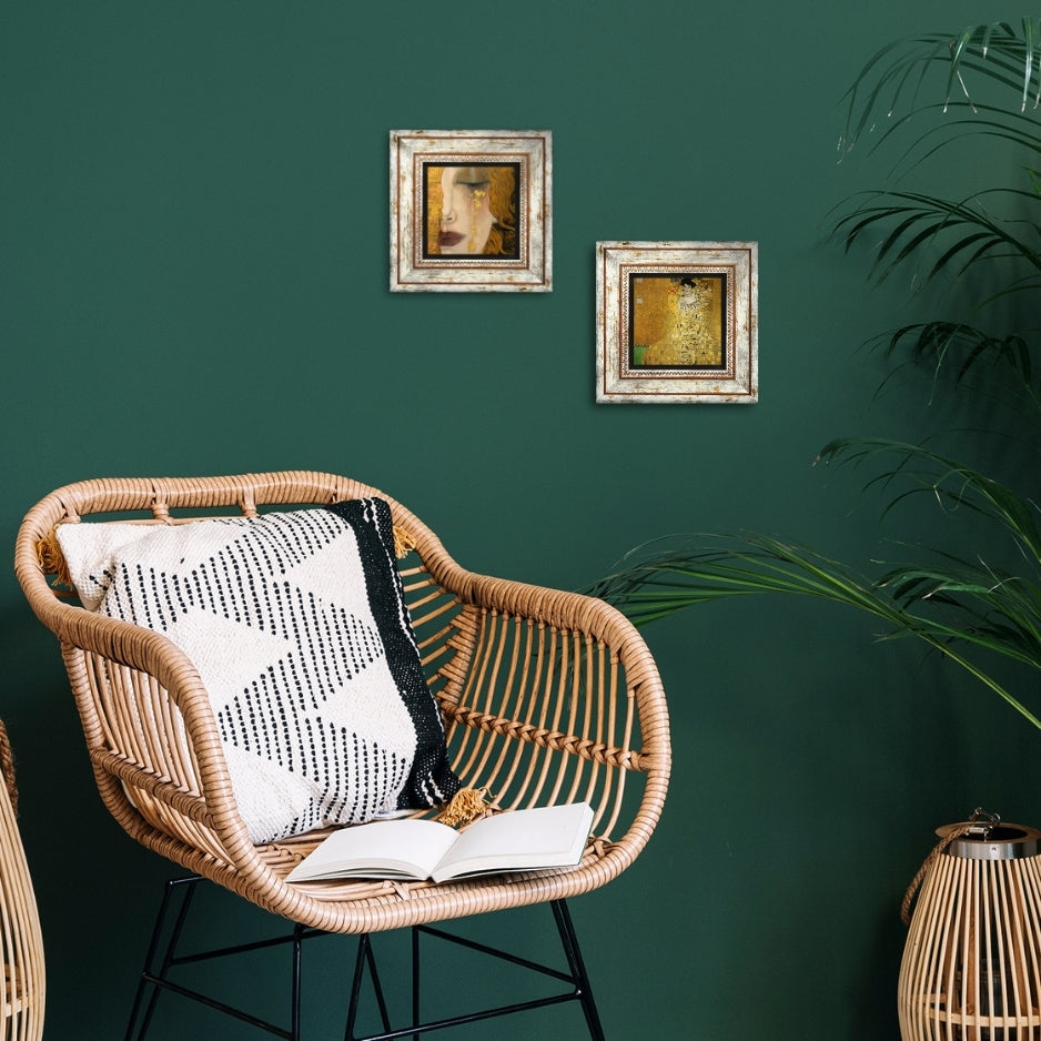 Golden Era Portrait Duo Stone Wall Art