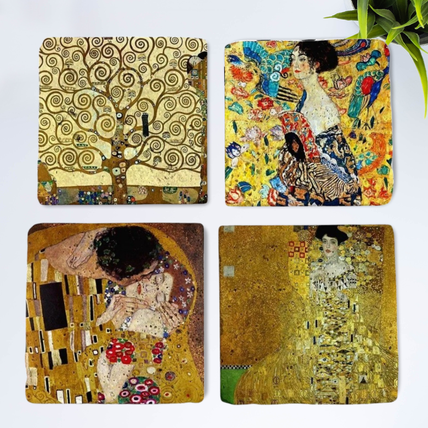 Set of 4 Klimt’s Touch Coaster