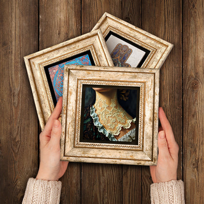 Victorian Era Trio Vintage Stone Wall Art - Handheld Frames | Artistry Home