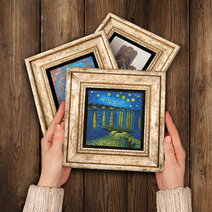 Van Gogh Trio Vintage Stone Wall Art - Handheld Frames | Artistry Home