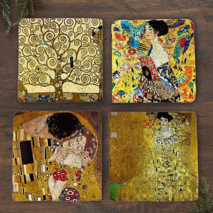 Set of 4 Klimt’s Touch Coaster