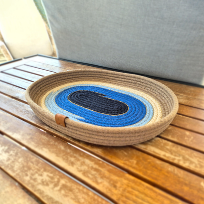 Evil Eye III  Cotton Rope Basket
