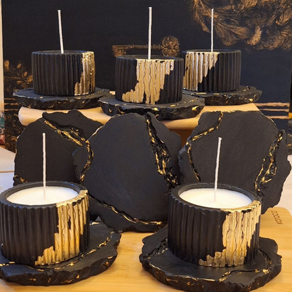 Golden Concrete – Soy Candle Set