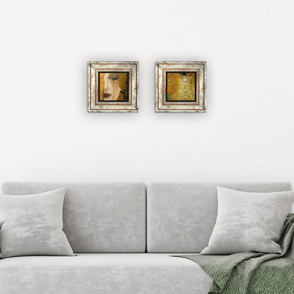 Golden Era Portrait Duo Stone Wall Art