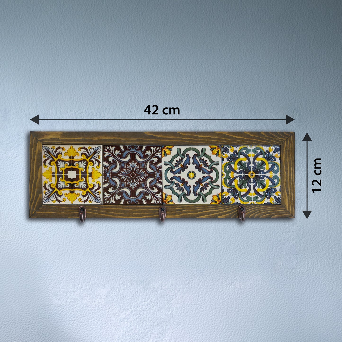 Heritage Anatolian Ceramic Tile Key Holder