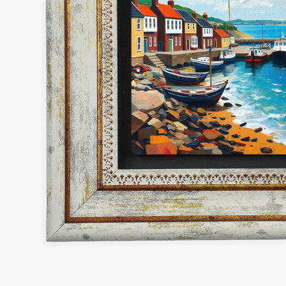Coastal Towns Duo Vintage Stone Wall Art Set