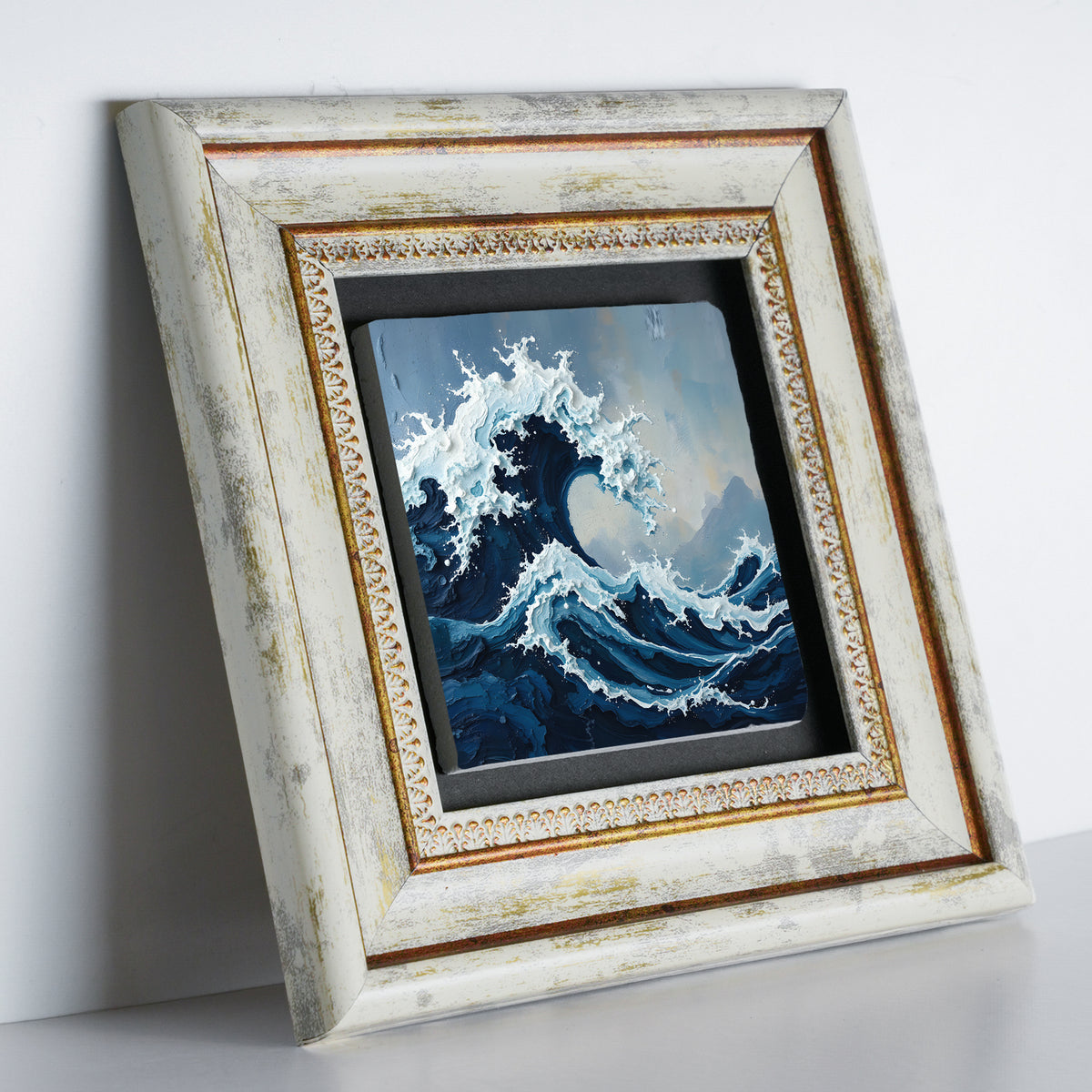 Waves Duo Vintage Stone Wall Art Set