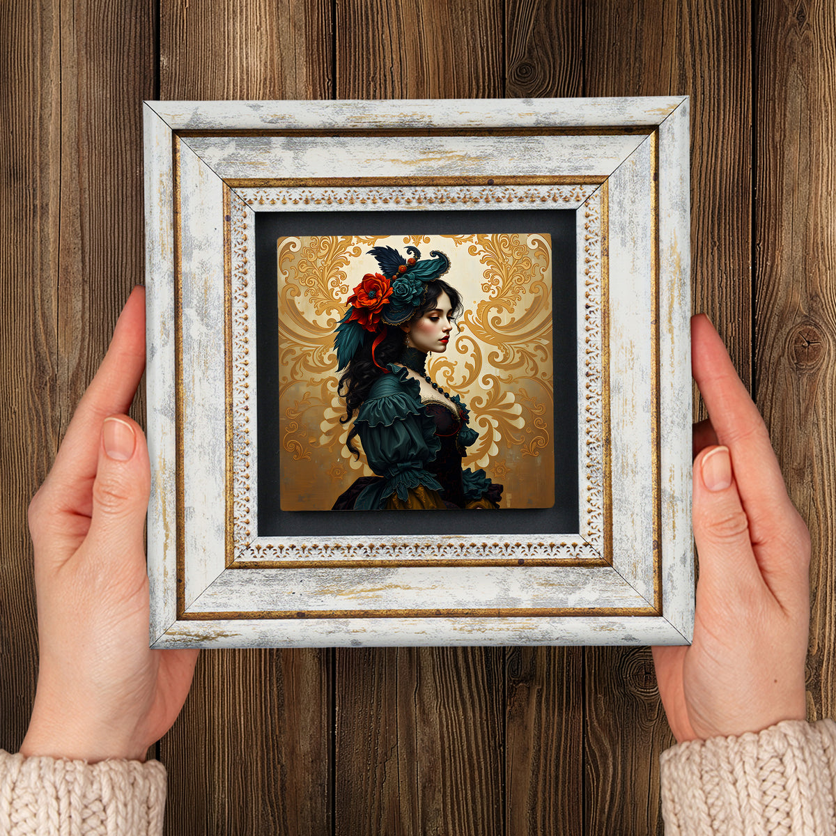 Victorian Era Duo Vintage Stone Wall Art Set