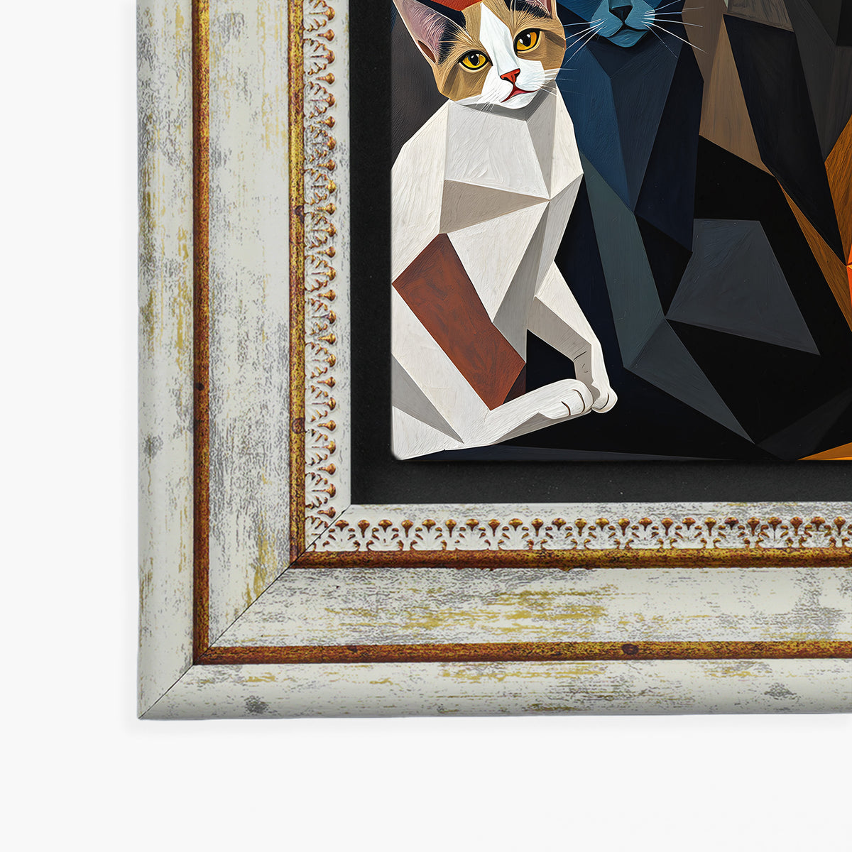The Cat Gang Duo Vintage Stone Wall Art Set