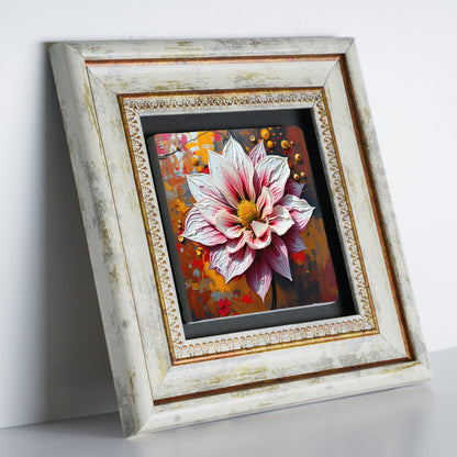Floral Symphony Trio Vintage Stone Wall Art Set