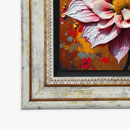 Floral Symphony Trio Vintage Stone Wall Art Set